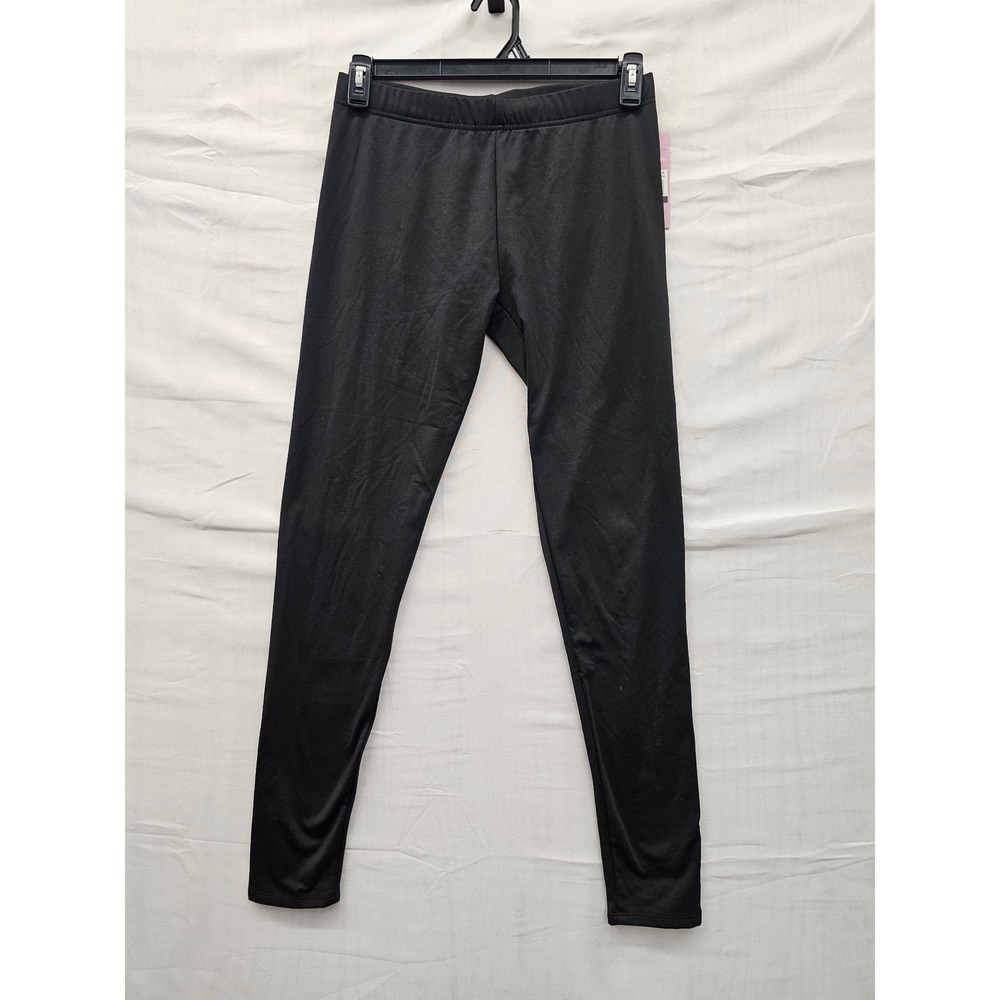 Collette Love Womens Fleece Lined Leggings Black Poly Blend Casual Size Large